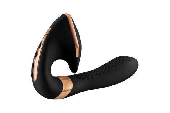 Вагінально-кліторальний вібратор Shunga Soyo Black &mdash; купити в інтим-бутику EroticToys