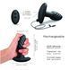 Анальна пробка з вібрацією та перлинним масажем Dorcel Spin Plug, макс. діам. 3,8 см, пульт ДК в інтим-бутику EroticToys