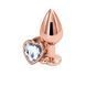 Анальна пробка NS Novelties Rear Assets - Rose Gold Heart - Medium - Clear в інтим-бутику EroticToys