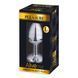 Металева анальна пробка з кристалом Alive Mini Metal Butt Plug Red L в інтим-бутику EroticToys
