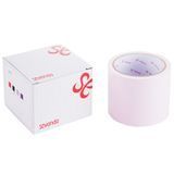 Замовити анонімно: Скотч для бондажу LOCKINK SEVANDA Electrostatic Tape, блідо-рожева, 16 м
