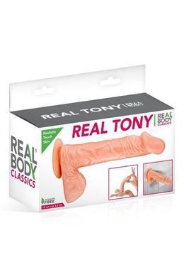 Фалоімітатор Real Body &mdash; Real Tony Flash, TPE, діаметр 3,5 см &mdash; купити в інтим-бутику EroticToys