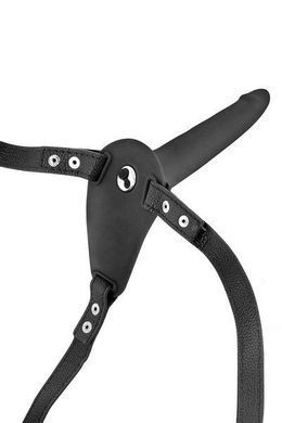Страпон з вібрацією Fetish Tentation Vibrating Strap-On with Dildo Black (м'ята паковання!!!) &mdash; купити в інтим-бутику EroticToys