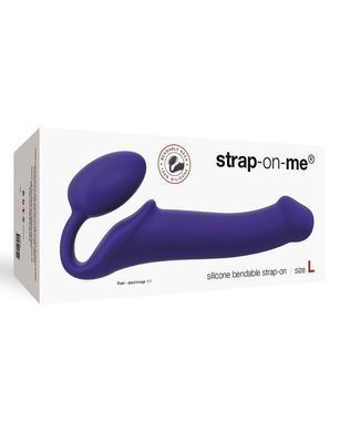Безремінний страпон Strap-On-Me Violet L, повністю регульований, діаметр 3,7 см &mdash; купити в інтим-бутику EroticToys