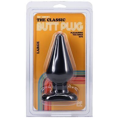 Анальна пробка Doc Johnson Smooth Classic Large - Black, макс. діаметр 5,7 см &mdash; купити в інтим-бутику EroticToys