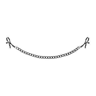 Затискачі для сосків Bedroom Fantasies Nipple Clamps with Chain - Black &mdash; купити в інтим-бутику EroticToys