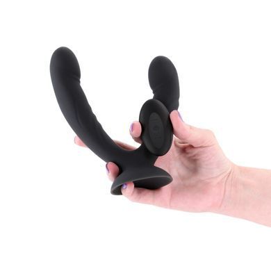 Подвійний ділдо з вібрацією NS Novelties INYA - Duet - Black &mdash; купити в інтим-бутику EroticToys
