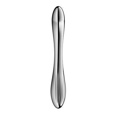 Металевий дилдо Satisfyer Pure Gravity 1, двосторонній, можна нагрівати й охолоджувати, 939 г &mdash; купити в інтим-бутику EroticToys