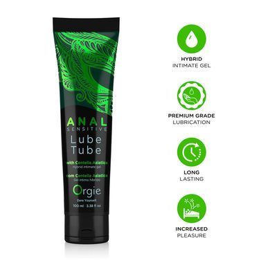 Анальна змазка Orgie Lube Tube Anal Sensitive, 100 мл, водна основа, імітація силікону &mdash; купити в інтим-бутику EroticToys