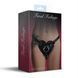 Трусики Серце для страпону з натуральної шкіри Feral Feelings - Hearts Strap-on Belt Black в інтим-бутику EroticToys