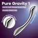 Металевий дилдо Satisfyer Pure Gravity 1, двосторонній, можна нагрівати й охолоджувати, 939 г в інтим-бутику EroticToys