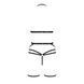 Комплект білизни Passion Exclusive MORGAN SET OpenBra S/M, black, стрепи, трусики, ліф, пояс в інтим-бутику EroticToys
