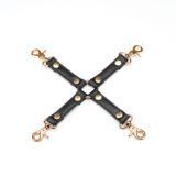 Замовити анонімно: Хрестовина Liebe Seele Black Organosilicon Hogtie, екошкіра