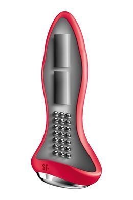 Анальна смарт-вібропробка із перлинним масажем Satisfyer Rotator Plug 1+ Red &mdash; купити в інтим-бутику EroticToys