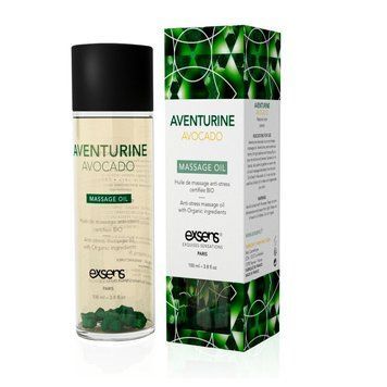 Розпродаж!!! Масажна олія EXSENS Aventurine Avocado (антистрес) 100мл (термін 12.2026) &mdash; купити в інтим-бутику EroticToys