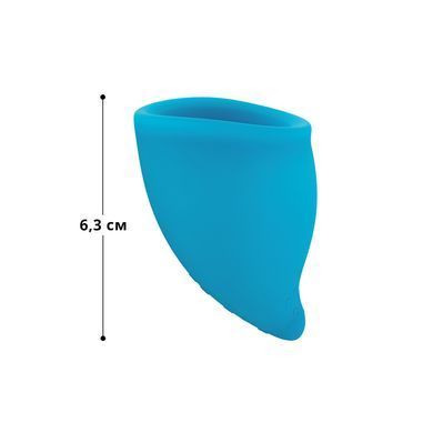 Менструальна чаша Fun Factory FUN CUP SIZE A, бірюзова, багаторазова, діаметр 4 см, об&rsquo;єм 20 мл &mdash; купити в інтим-бутику EroticToys