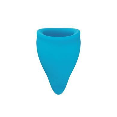 Менструальна чаша Fun Factory FUN CUP SIZE A, бірюзова, багаторазова, діаметр 4 см, об&rsquo;єм 20 мл &mdash; купити в інтим-бутику EroticToys