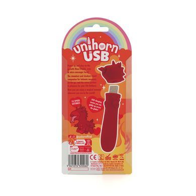 Вібратор-єдиноріжка Unihorn USB Bullet &ndash; Blaze Diablo віброкуля, USB-зарядка, 10 режимів &mdash; купити в інтим-бутику EroticToys