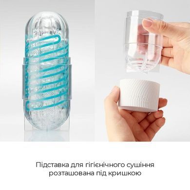 Мастурбатор Tenga Spinner 02 Hexa з пружною стимулювальною спіраллю всередині, стандартна спіраль &mdash; купити в інтим-бутику EroticToys