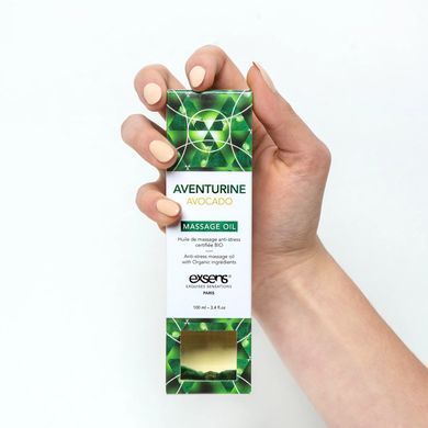 Розпродаж!!! Масажна олія EXSENS Aventurine Avocado (антистрес) 100мл (термін 12.2026) &mdash; купити в інтим-бутику EroticToys