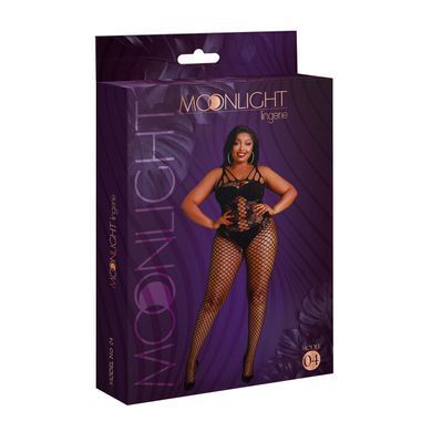Бодістокінг Moonlight Plus Model 04 XL-XXXL Black, з доступом &mdash; купити в інтим-бутику EroticToys