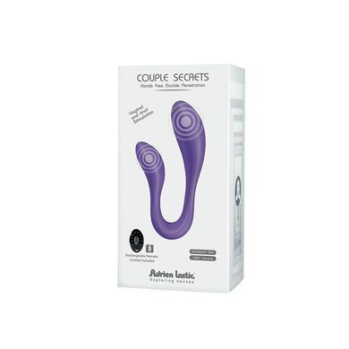 Вібратор для пар Adrien Lastic Couple Secrets II з пультом LRS, два мотори, універсальний &mdash; купити в інтим-бутику EroticToys