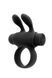 Ерекційне віброкільце S Pleasures Premium Rabbit Ring чорне, зі знімною віброкулею та вушками в інтим-бутику EroticToys
