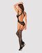 Ажурний бодістокінг з отворами Obsessive Bodystocking G327 black S/M/L, комбінезон, з доступом в інтим-бутику EroticToys