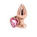 Анальна пробка NS Novelties Rear Assets - Rose Gold Heart - Medium - Pink в інтим-бутику EroticToys