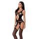 Бодістокінг Passion BS057 black, комбінезон, імітація панчох і пояса в інтим-бутику EroticToys