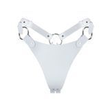 Трусики з натуральної шкіри Feral Feelings - String Bikini White &mdash; купити в інтим-бутику EroticToys