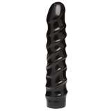 Дилдо Doc Johnson CodeBlack - 8 Inch Raging Vac-U-Lock із стимулювальним рельєфом, діаметр 3,8 см &mdash; купити в інтим-бутику EroticToys
