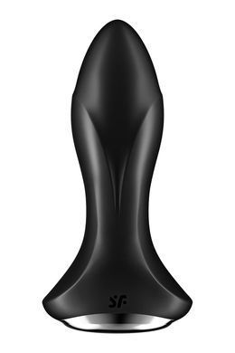 Анальна смарт-вібропробка із перлинним масажем Satisfyer Rotator Plug 1+ Black &mdash; купити в інтим-бутику EroticToys