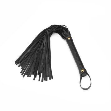 Флогер Liebe Seele Black Organosilicon Flogger, 44 см, екошкіра &mdash; купити в інтим-бутику EroticToys