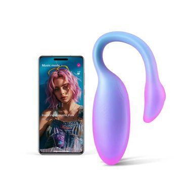 Смарт-віброяйце Magic Motion Flamingo Max Blue 2 в 1: віброяйце та тренажер Кегеля, 10 режимів &mdash; купити в інтим-бутику EroticToys