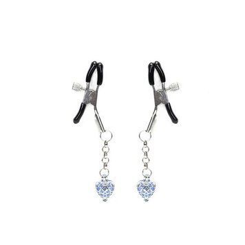 Затискачі для сосків Liebe Seele Glow-in-dark Nipple Clamps Blue &mdash; купити в інтим-бутику EroticToys