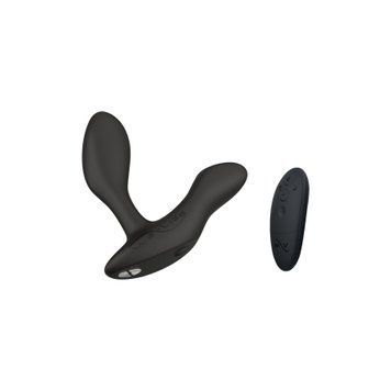 Смарт-вібромасажер простати We-Vibe Vector+ CHARCOAL BLACK, пульт ДК, регульований кут нахилу &mdash; купити в інтим-бутику EroticToys