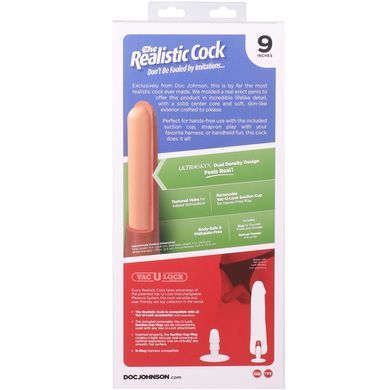 Фалоімітатор Doc Johnson The Realistic Cock ULTRASKYN - 9 Inch Caramel &mdash; купити в інтим-бутику EroticToys