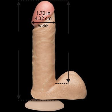 Фалоімітатор Doc Johnson The Realistic Cock 6 inch White - PVC, Vack-U-Lock, діаметр 4,3 см &mdash; купити в інтим-бутику EroticToys