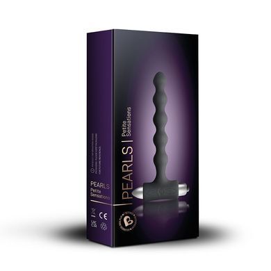 Анальний вібратор Rocks Off Petite Sensations &mdash; Pearls Black &mdash; купити в інтим-бутику EroticToys