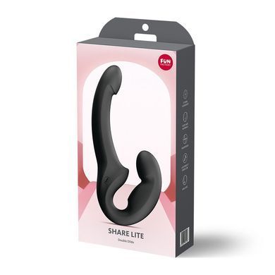 Безремінний страпон Fun Factory SHARE LITE Black, регульований, полегшена модель &mdash; купити в інтим-бутику EroticToys