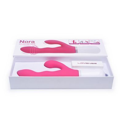 Смарт вібратор-кролик Lovense Nora з обертовим стовбуром &mdash; купити в інтим-бутику EroticToys