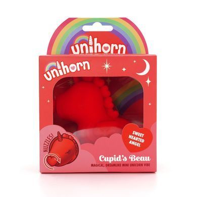 Вібратор-єдиноріжка Unihorn &ndash; Cupid's Beau, масажувальний язичок-сердечко &mdash; купити в інтим-бутику EroticToys