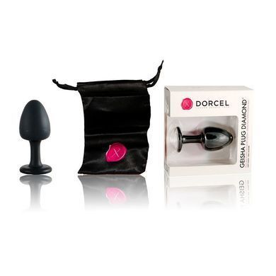 Анальна пробка Dorcel Geisha Plug Diamond XL з кулькою всередині, створює вібрації, макс діаметр 4,5 &mdash; купити в інтим-бутику EroticToys