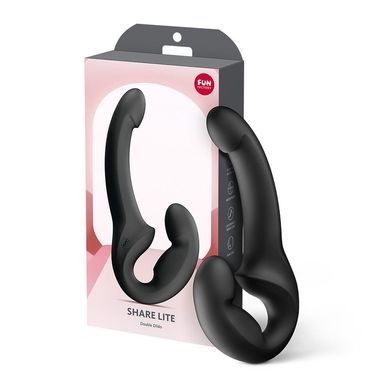 Безремінний страпон Fun Factory SHARE LITE Black, регульований, полегшена модель &mdash; купити в інтим-бутику EroticToys