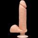 Фалоімітатор Doc Johnson The D - Perfect D - Vibrating 8 Inch With Balls - ULTRASKYN, діаметр 5,1 см в інтим-бутику EroticToys