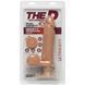 Фалоімітатор Doc Johnson The D - Perfect D - Vibrating 8 Inch With Balls - ULTRASKYN, діаметр 5,1 см в інтим-бутику EroticToys