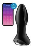 Замовити анонімно: Анальна смарт-вібропробка із перлинним масажем Satisfyer Rotator Plug 2+ Black