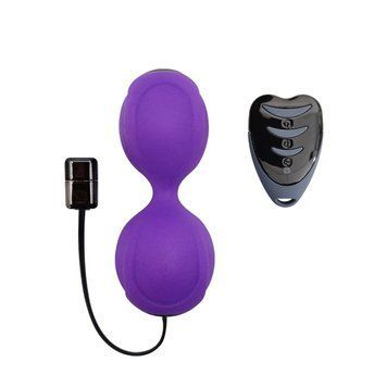 Вагінальні кульки з вібрацією Adrien Lastic Kegel Vibe Purple, діаметр 3,7 см &mdash; купити в інтим-бутику EroticToys