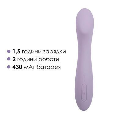 Вібратор для точки G з інтелектуальним режимом Svakom Amy 2 Pastel Lilac &mdash; купити в інтим-бутику EroticToys